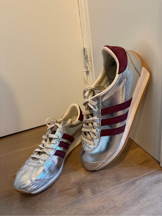 adidas Shoes - Adidas Country OG Sneakers with Burgundy Stripes